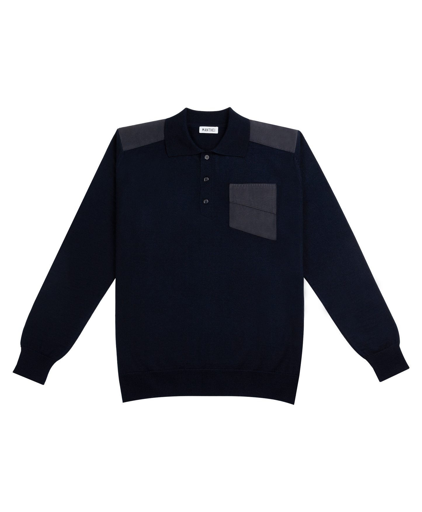 Knitted Longsleeve Polo