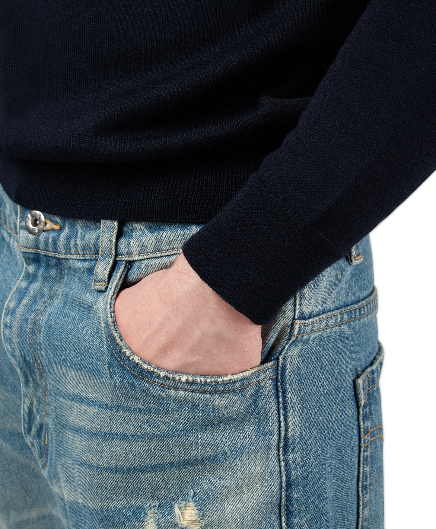 Knitted Longsleeve Polo