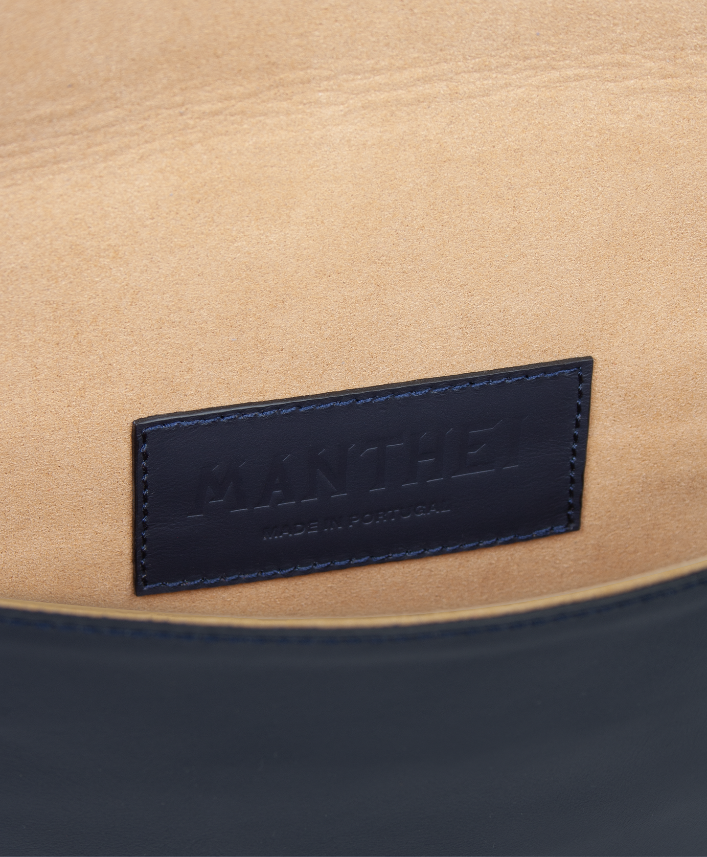 Laptop Leather Bag Navy