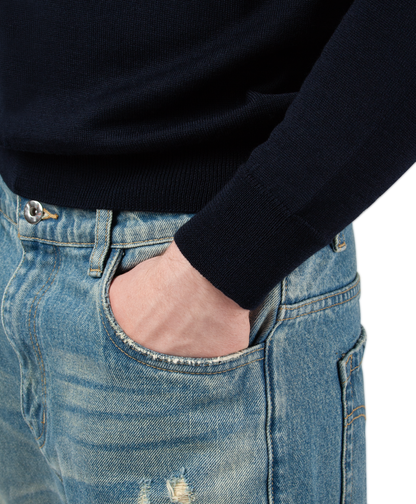 Knitted Longsleeve Polo
